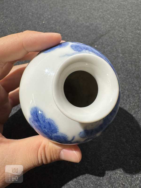 民国 青花松鹤延年图小梅瓶 - 图7
